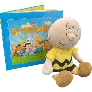 Charlie Brown Plush & "Be Yourself" Book By Charles M. Schulz Kohls Cares
